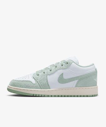 Nike Air Jordan 1 Low SE FN9137-131 Bağcıklı Çocuk Günlük Ayakkabı Mint