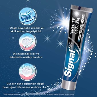Signal White System Arındırıcı Beyazlık Naneli Florürlü Diş Macunu 75 ml