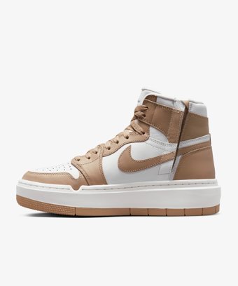 Nike Air Jordan 1 Elevate High DN3253-121 Bağcıklı-Fermuarlı Kadın Günlük Ayakkabı Bej