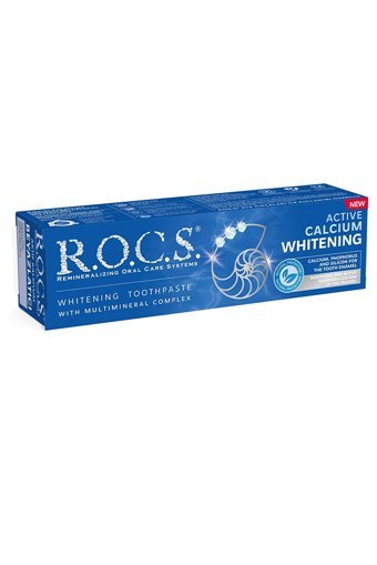 R.O.C.S. Aktif Kalsiyum Beyazlatıcı Florürsüz Diş Macunu 94 gr