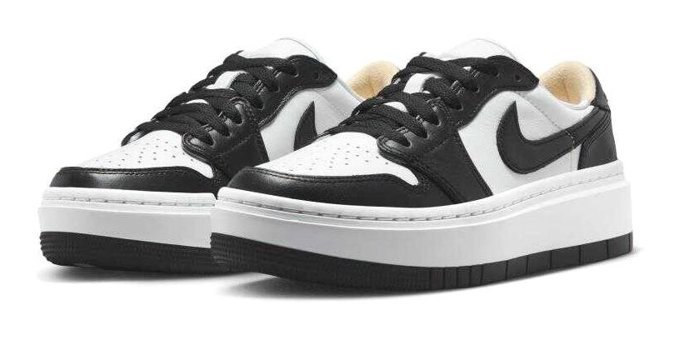 Nike Air Jordan 1 Elevate Low DH7004-109 Bağcıklı Kadın Günlük Ayakkabı Siyah