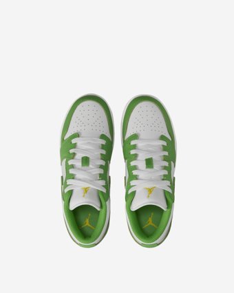 Nike Air Jordan 1 Low SE HF4779-100 Bağcıklı Çocuk Günlük Ayakkabı Yeşil