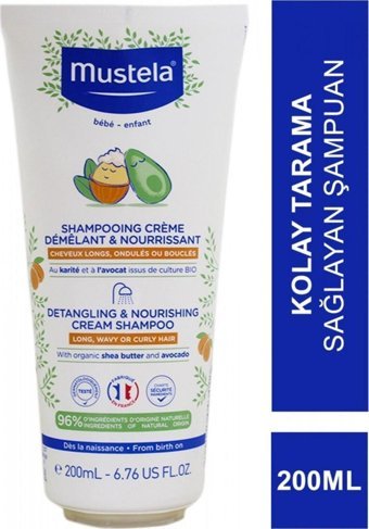 Mustela Detangling & Nourishing Hipoalerjenik Yenidoğan Bebek Şampuanı 200 ml