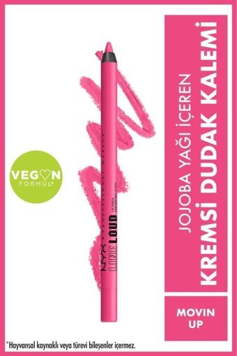 Nyx Professional Makeup Line Loud No:08 Movin Up İnce Mat Dudak Kalemi Fuşya