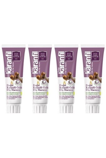 Eyüp Sabri Tuncer Karanfil Organik Florürsüz Diş Macunu 4x75 ml