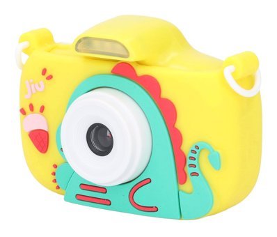 Generic Sevimli Dinazor 2.4 inç Mini Full HD Kompakt Dijital Fotoğraf Makinesi Sarı