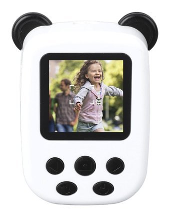 Focket Sevimli Panda Mini Full HD Kompakt Dijital Fotoğraf Makinesi Beyaz