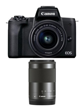 Canon Eos M50 15-45 mm 4K DSLR Dijital Fotoğraf Makinesi Siyah