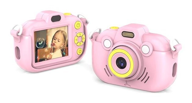 Hallow D12440P Mini Full HD Kompakt Dijital Fotoğraf Makinesi Pembe