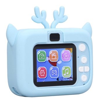 Shanrya Sevimli Geyik Mini Full HD Kompakt Dijital Fotoğraf Makinesi Beyaz
