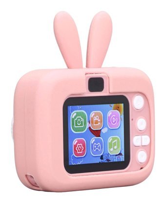 Shanrya Sevimli Tavşan Mini Full HD Kompakt Dijital Fotoğraf Makinesi Pembe