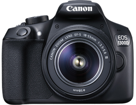 Canon Eos 1300D 18-55 mm Full HD DSLR Dijital Fotoğraf Makinesi Siyah