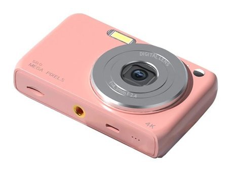 Hallow D13119P 4K Kompakt Dijital Fotoğraf Makinesi Pembe