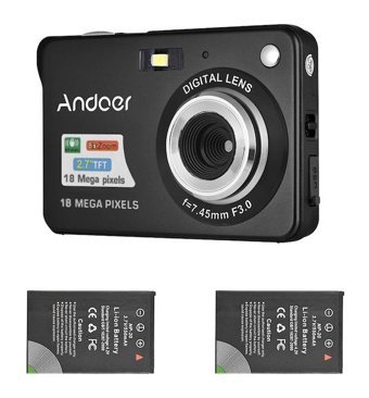 Andoer D5879R Full HD Kompakt Dijital Fotoğraf Makinesi Siyah