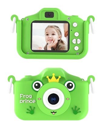 Tuomeng Kurbağa Prens Mini Full HD Kompakt Dijital Fotoğraf Makinesi Yeşil