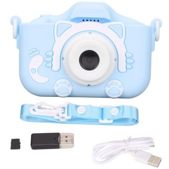 Cuifati Sevimli Kedi Mini Full HD Kompakt Dijital Fotoğraf Makinesi Sarı