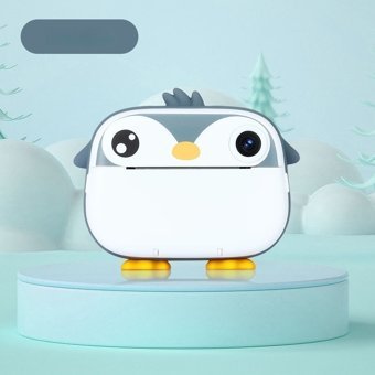 Tuomeng Küçük Sevimli Dinozor Mini Full HD Kompakt Dijital Fotoğraf Makinesi Gri