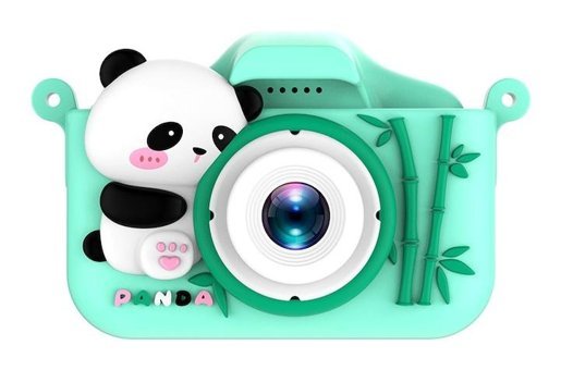 Mengtuo Sevimli Panda Mini Full HD Kompakt Dijital Fotoğraf Makinesi Yeşil