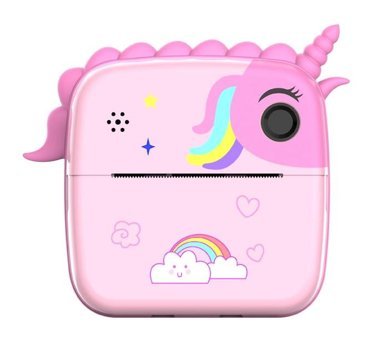 Tuomeng 2.4 inç Sevimli Unicorn Mini Full HD Kompakt Dijital Fotoğraf Makinesi Pembe