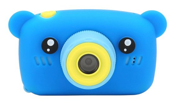 Yunseity Sevimli Ayı Mini Full HD Kompakt Dijital Fotoğraf Makinesi Mavi