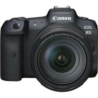 Canon Eos R5 24-105 mm 4K DSLR Dijital Fotoğraf Makinesi Siyah