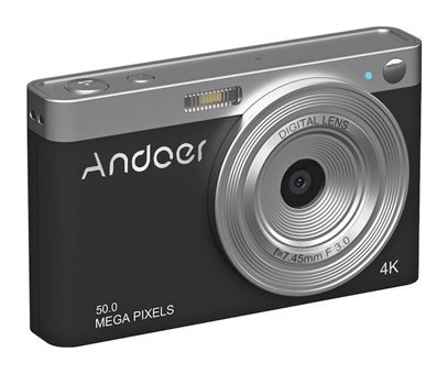 Andoer D11811B 4K Kompakt Dijital Fotoğraf Makinesi Siyah