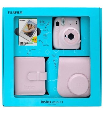 Fujifilm Instax Mini 11 Şipşak Mini Full HD Kompakt Fotoğraf Makinesi Pembe + 20 Adet Fotoğraf Filmi