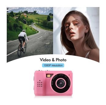 Hallow D12957P Mini Full HD Kompakt Dijital Fotoğraf Makinesi Pembe