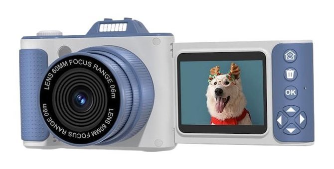Ikkb S6 Mini Full HD Kompakt Dijital Fotoğraf Makinesi Mavi
