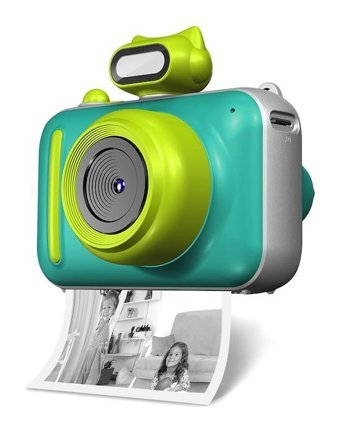Ikkb Karikatür Mini Full HD Kompakt Dijital Fotoğraf Makinesi Yeşil