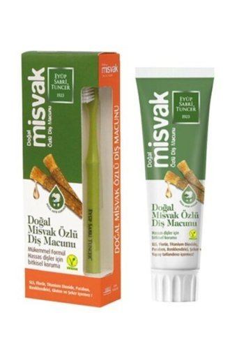 Eyüp Sabri Tuncer Misvak Organik Florürsüz Diş Macunu 2x75 ml