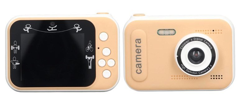 Goshyda 2.4 inç Mini Full HD Kompakt Dijital Fotoğraf Makinesi Sarı