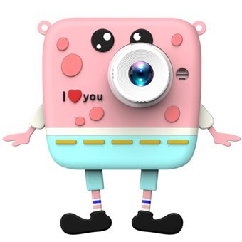 Bangyi Domuz Mini Full HD Kompakt Dijital Fotoğraf Makinesi Pembe