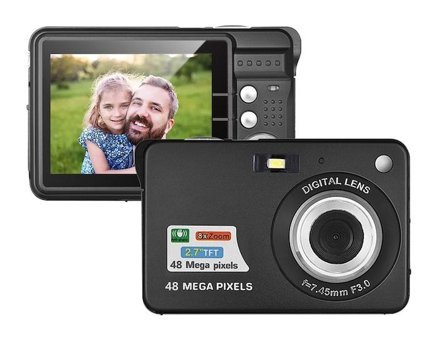 Andoer D11773B Full HD Kompakt Dijital Fotoğraf Makinesi Siyah