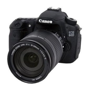 Canon Eos 60D 18-200 mm 4K DSLR Dijital Fotoğraf Makinesi Siyah