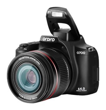 Hallow Ordro G700 4K Kompakt Dijital Fotoğraf Makinesi Siyah