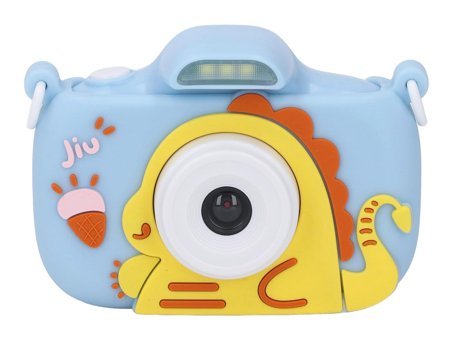 Generic Sevimli Dinazor 2.4 inç Mini Full HD Kompakt Dijital Fotoğraf Makinesi Mavi