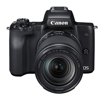 Canon Eos M50 18-150 mm 4K DSLR Dijital Fotoğraf Makinesi Siyah
