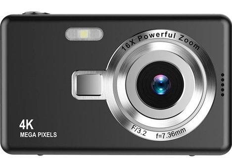 Ikkb Retro Full HD Kompakt Dijital Fotoğraf Makinesi Siyah