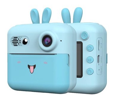 Mengtuo Sevimli Tavşan Mini Full HD Kompakt Dijital Fotoğraf Makinesi Mavi