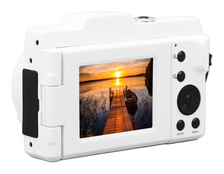 Generic 2.4 inç Full HD 16 MP Kompakt Dijital Fotoğraf Makinesi Beyaz