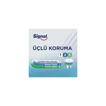 Signal Üçlü Koruma Naneli Florürlü Diş Macunu 5x120 ml