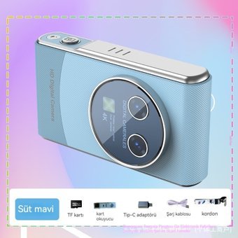 Ikkb Lk005 Full HD Kompakt Dijital Fotoğraf Makinesi Mavi