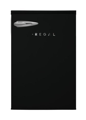 Regal BT 14022 SK Tek Kapılı Statik E 121 lt Retro Siyah Üstten Donduruculu Büro Tipi/Tezgah Altı Buzdolabı