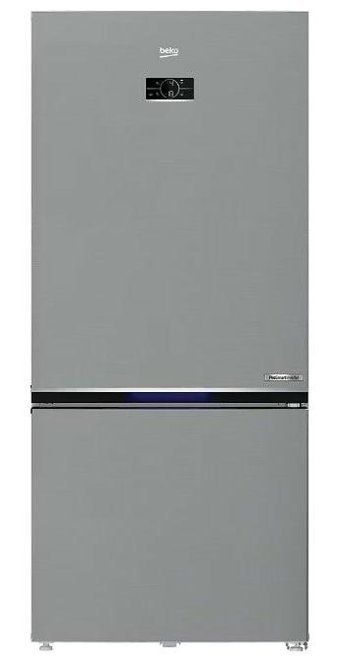 Beko 683615 EI Çift Kapılı No Frost D 615 lt Klasik Gri Alttan Donduruculu Kombi Tipi Buzdolabı