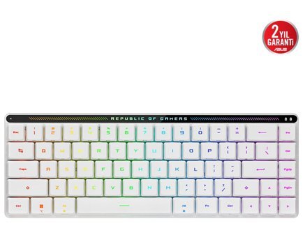 Asus Rog Falchion Rx Türkçe F RGB Wireless 68 Tuşlu White Kablosuz Beyaz Normal Gaming Klavye