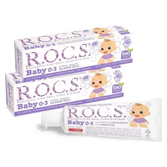 Rocs Kids Ihlamur Özlü Ihlamurlu Florürsüz 3 Yaş Çocuk Diş Macunu 2x35 ml