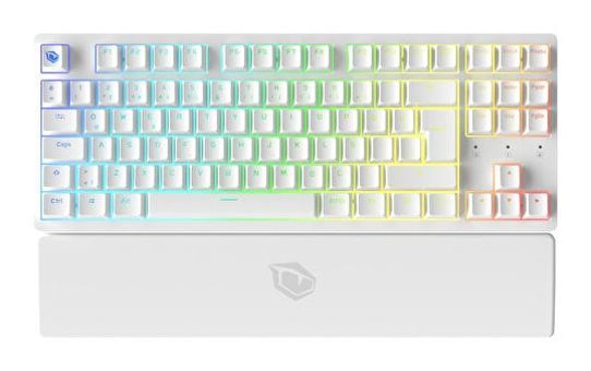 Pusat Rapid Pro Tkl Monster Tactile Türkçe Q RGB 88 Tuşlu Red Kablolu Beyaz Mekanik Gaming Klavye