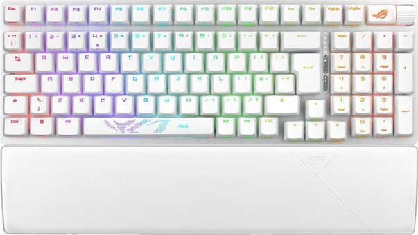 Asus Rog Strıx Scope Iı Türkçe Q RGB 100 Tuşlu White Kablosuz Beyaz Mekanik Gaming Klavye