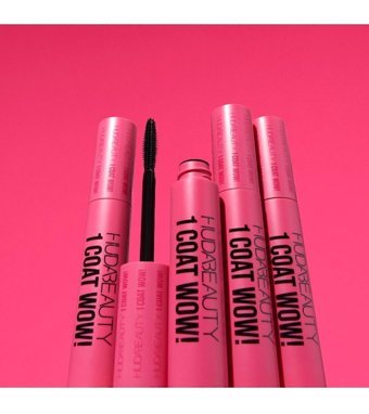 Huda Beauty 1 Coat Wow! Hacim ve Uzunluk Veren Lifting Etkili Siyah Maskara